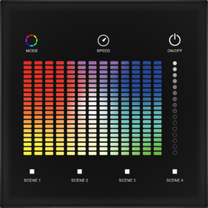 DALI RGBW Wall Mount Controller DT8 1 Zone IP20 Black