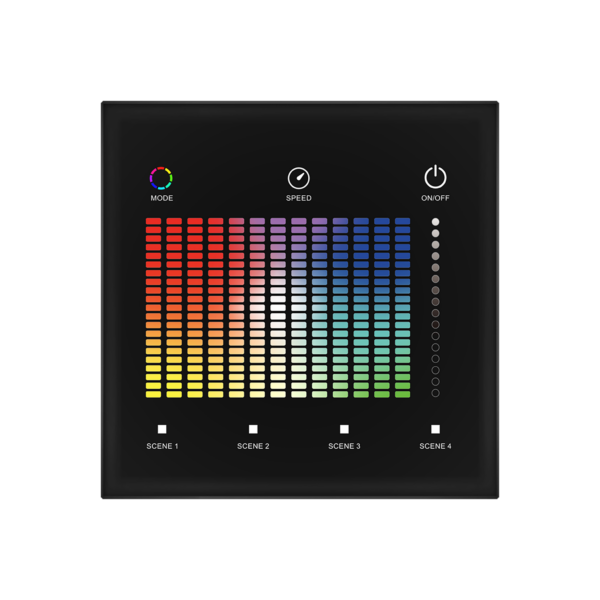 DMX RGB Wall Controller 1 Zone IP20 Black - Task Lighting