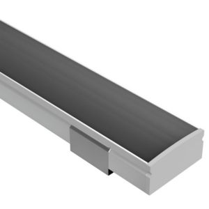 Shallow Surface Mount 17.1mm x 8.6mm Aluminium Profile