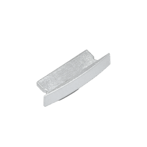 Profile 250 Recessed Silver Endcap No Cable Hole