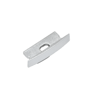 Profile 250 Recessed Silver Endcap With Cable Hole