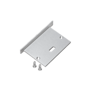 Profile 280 Recessed Silver Endcap No Cable Hole