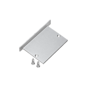 Profile 280 Recessed Silver Endcap With Cable Hole