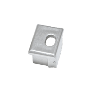 Profile 470 Surface Silver Endcap With Cable Hole