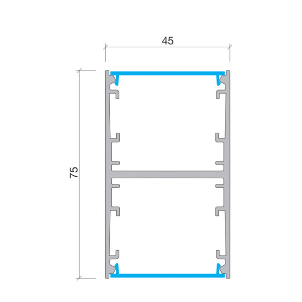 Profile 930 Suspended Raw Profile & Opal Diffuser p/m - Task Lighting
