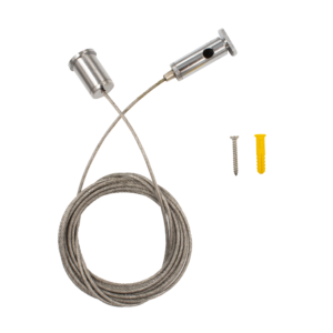 Suspension Kit Straight Fixing 5.0Mtr Silver Max 10kg