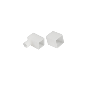 Neon Flex Luxeflex White End Cap & Bottom Feed